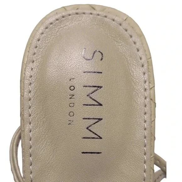 Simmi London Heels Strappy Lace up Heels Seagreen Light Green Size 8 - Picture 6 of 11